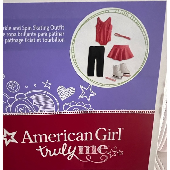 American Girl Other - American Girl Doll Outfit Pink Black Skating Set